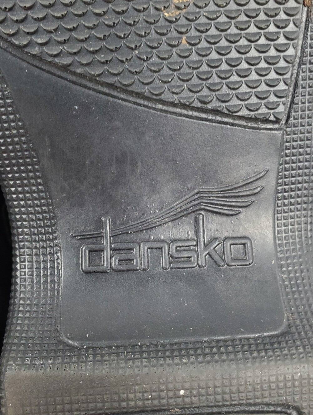 Dansko Chunky Black Leather Platform Mary Jane Shoe - Picture 7 of 11